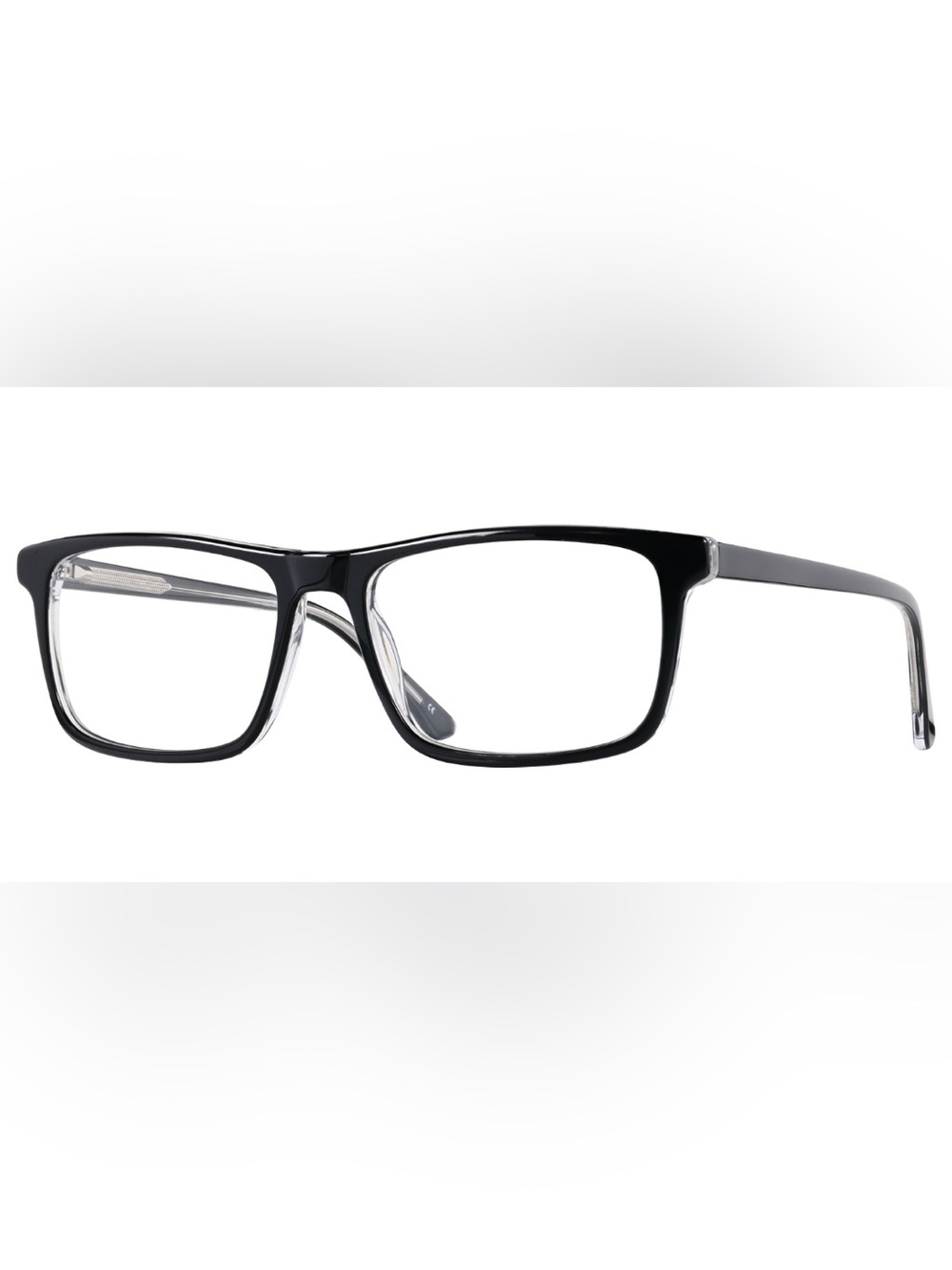 Black Square Thick Frame Eyeglasses